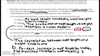 AP Stats Free Response 2017 #1