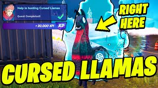 How to EASILY Deal Damage To CURSED LLAMAS & Help in Hunting - Fortnite Jujutsu Kaisen Quest