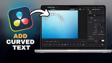 How To Add CURVED TEXT In Davinci Resolve in SECONDS!