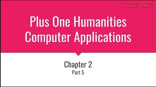 Plus One Humanities Computer Applications|Chapter 2 Part 5|Secondary Storage devices- Magnetic store