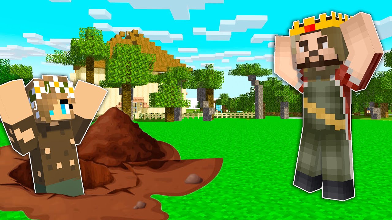 #فلم_ماين_كرافت : البنت الفقيرة تاخذ مني كل شيء  في ماين كرافت !