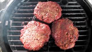 First Burgers on the Akorn Jr