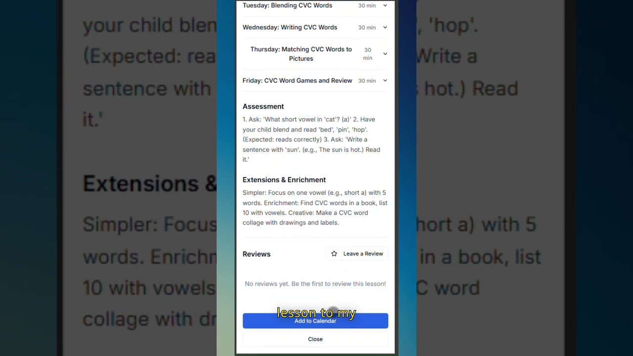 How I Plan a Full Week of Homeschool Lessons in Minutes