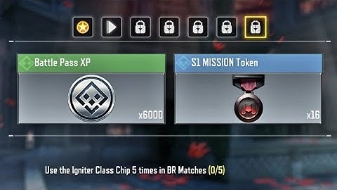 Use the Igniter Class Chip 5 times in BR Matches