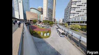 (前)新橋駅から川崎駅　JRと京急　多摩川 戸手船着場