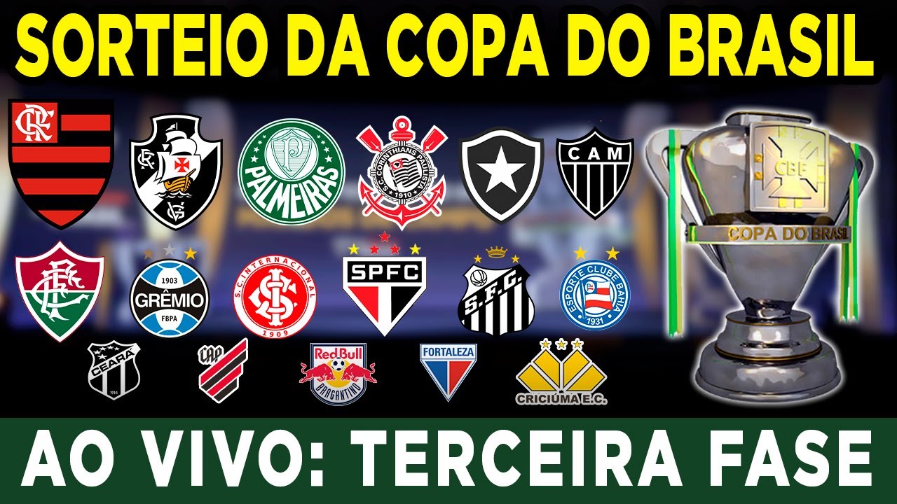 SORTEIO DA TERCEIRA FASE DA COPA DO BRASIL 2025 AO VIVO | VEJA OS ...
