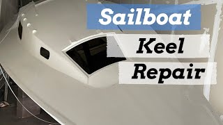 Sailboat Refit Ep8 Repairing the keel after I Smashed it...
