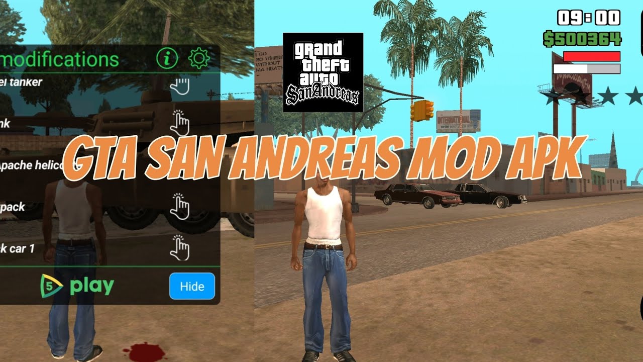 Gta San Andreas mod apk for android.. YouTube