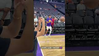 Celebrity Gabe Vincent courtside with new team Lakers vs Heat 🔥#nba Wealth