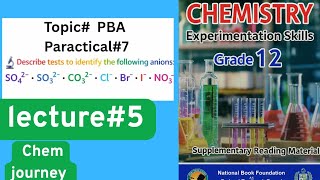 Describe following anions:SO₄²⁻• SO₃²⁻ • CO₃²⁻• Cl- •Br⁻• I⁻• NO₃⁻ PBA  Federal board Wealth