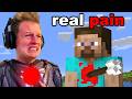 If i take damage in minecraft i feel real pain