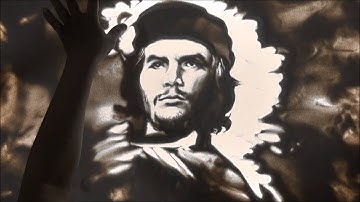 Chân dung Che bằng tranh cát cực đỉnh