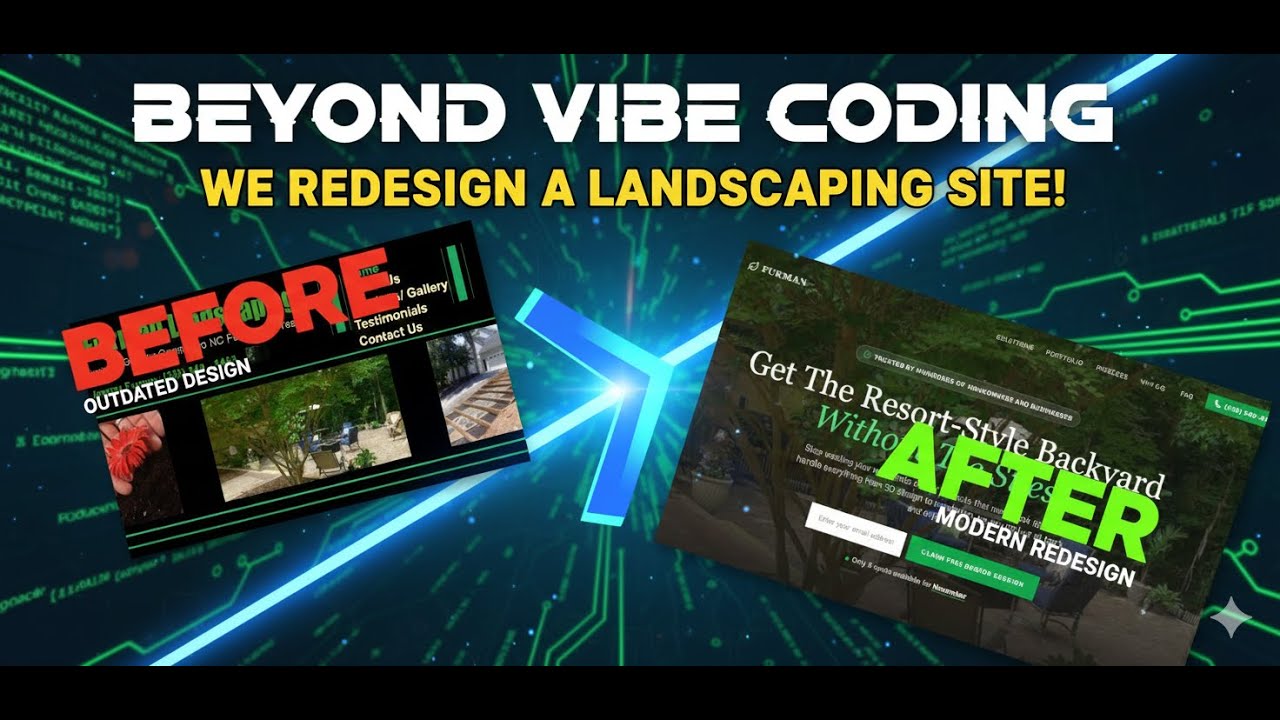 Beyond Vibe Coding Furman Landscaping part2 - YouTube