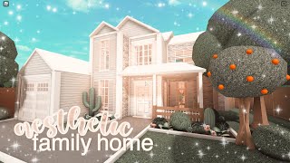 aesthetic family home❀| bloxburg speedbuild | luminto