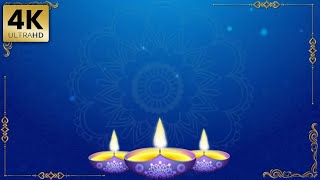 Royalty Free Diwali Celebration Frame Lamp Blue Background Animation Template