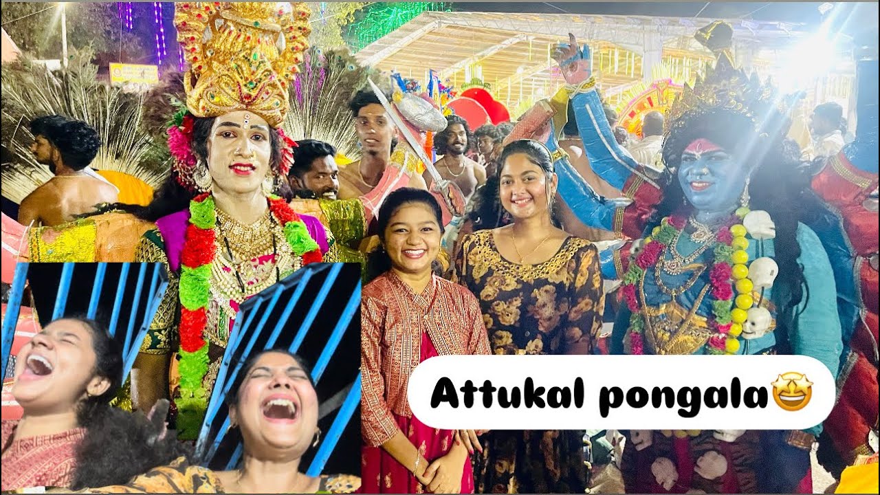 Attukal pongala🙏🏻Night out /kalyani with paru kutty❤️ /mounaragam/asianet/temple/videos