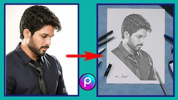 Picsart pencil sketch editing || Draw photo editing