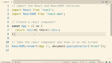 2.2  Converting HTML to JSX | Modern React with Redux [2019 Update]