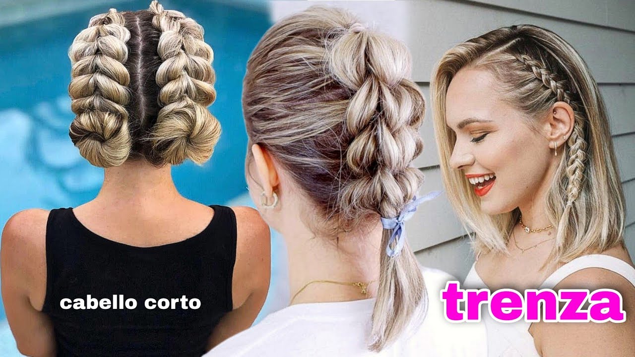 TRENZAS  BONITAS Y RAPIDAS PARA PELO CORTO | PEINADOS PARA CADA DIA | chicas fashions