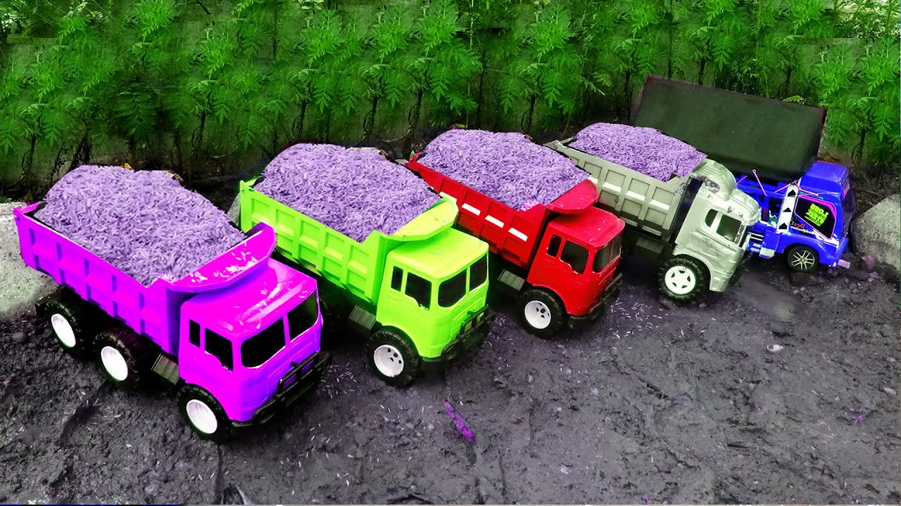 Membersihkan Mobil Truk Pasir Truk Oleng Ultraman Mobil Konstruksi ...
