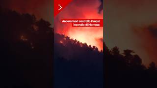 Resta fuori controllo il maxi incendio divampato tra Piemonte e Liguria: ancora grandi fiamme