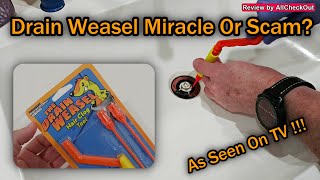 FlexiSnake - The Drain Weasel - Sink Snake Cleaner As Seen On TV - Miracle  Or Scam? 