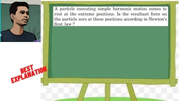A particle executing simple harmonic motion comes to rest at the extreme positions. Is the resultant