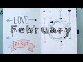 February Bullet Journal Setup!