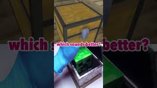 Minecraft Chest vs Real Chest 🤯 Which Sounds Better? #shorts