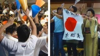 連続メダルに熱狂  競泳鈴木選手の大学と故郷