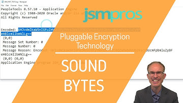 PeopleTools Sound Bytes Episode 25: Pluggable Encryption Technology