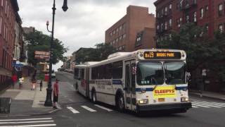 Articulated Bx19 bus action at 145th Street & Convent Avenue