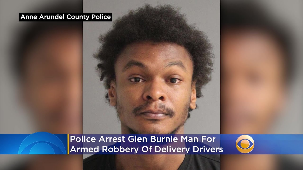 Police Arrest Glen Burnie Man For Armed Robbery Of Delivery Drivers ...