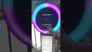 360SPB I4 Portable iPad Photo Booth 360 Roamer Machine Stand With RGB Ring Light-4