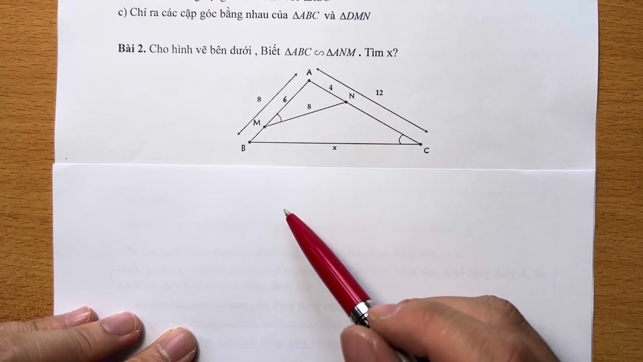 BÀI GIẢNG TOÁN 8: Hai tam giác đồng dạng - Trường hợp 1 (c.c.c)