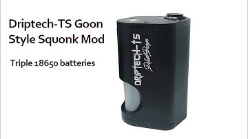 Driptech-TS Goon Box Style Squonk Mod - Support 3 x 18650 batteries