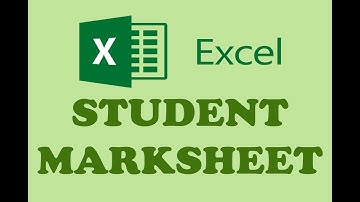 MS EXCEL - CREATING STUDENT MARKSHEET (PART 6) IN URDU / HINDI