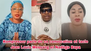 Kompressor parle de sa convocation,son invitation au Palais, tacle Jean Louis Messang et Nadège Bapa