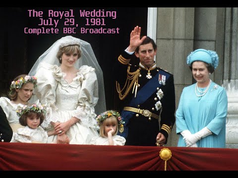 Royal Wedding: Complete 1981 Live Tv Broadcast Wedding Of Prince Charles x Lady Diana Spencer