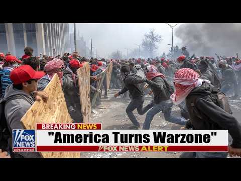 Michigan 'CROWDS' Block "FREEDOM" March... as CULTURE WARS Overwhelm AMERICA