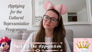 Applying for the Cultural Representative Programme - Part 1 - The Application