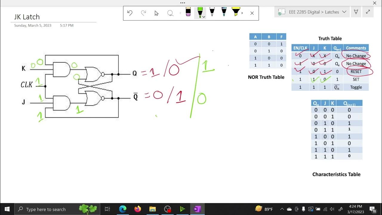 EEE 2285 Latches JK Latch Bangla YouTube