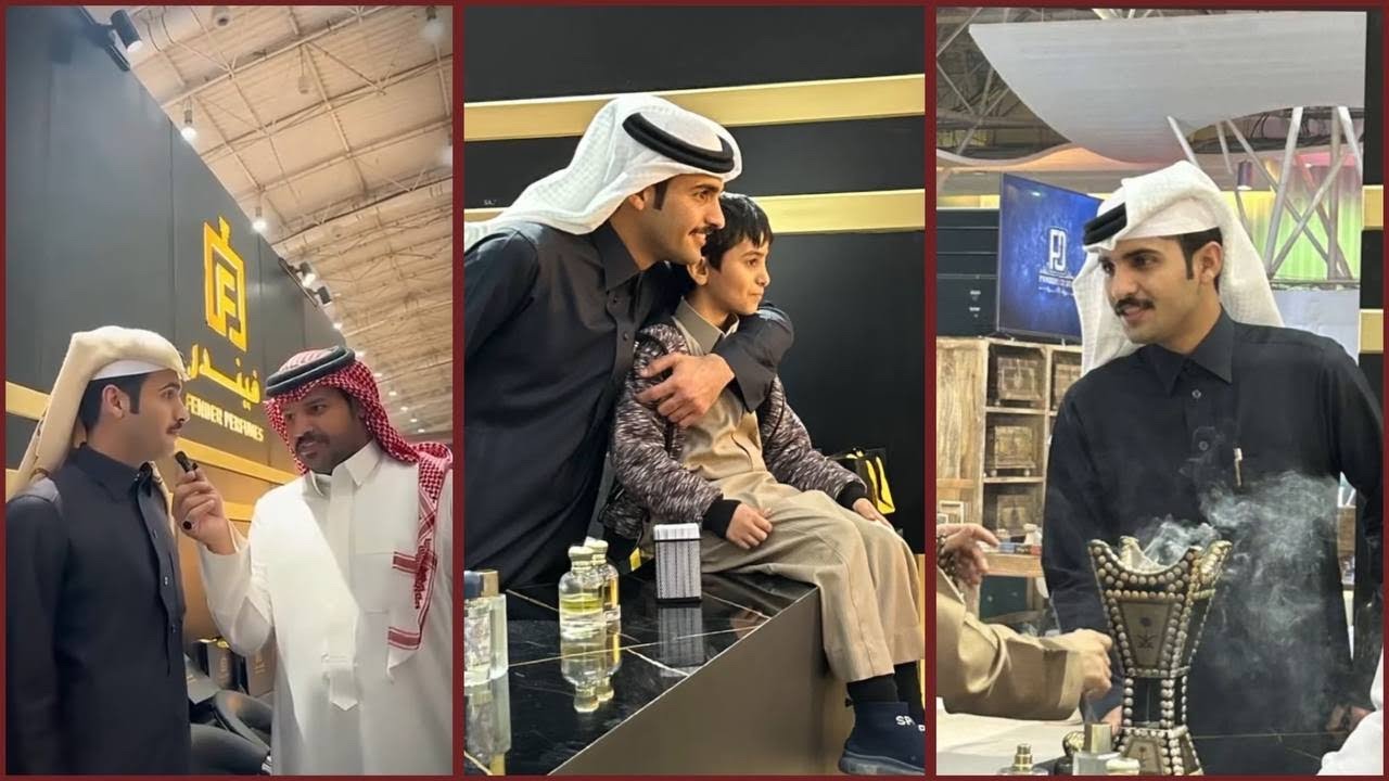 تجميع سنابات حضور بوث فيندر مع بهاج الاكلبي في ثامن ايام معرض العطور بالرياض 🤩 مع سنابات ظهوره !