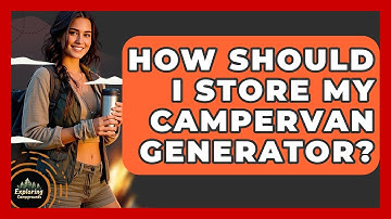 How Should I Store My Campervan Generator? - Exploring Campgrounds