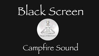 Calm piano music at a campfire, grab a warm cup of tea and chill with me this winter, Black Screen