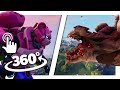 MONSTER vs MECH in VR! (Different Angles) | Fortnite 360° Experience