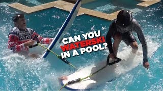 Surfing in a swimming pool!!