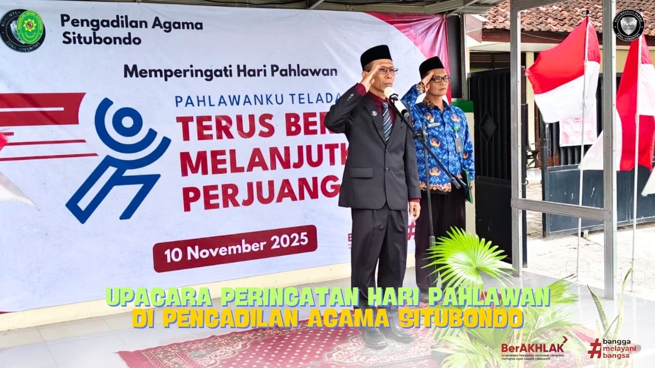 Upacara Hari Pahlawan Tahun 2025 di Pengadilan Agama Situbondo