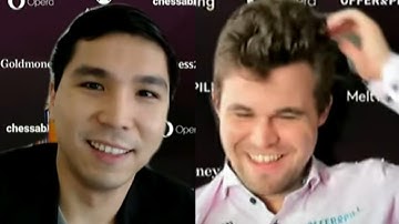 Magnus Carlsen Eliminates Wesley So and They Both Start Laughing After the Game