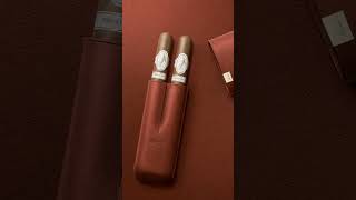 Davidoff Iconic Brown Leather 2-Cigar Case